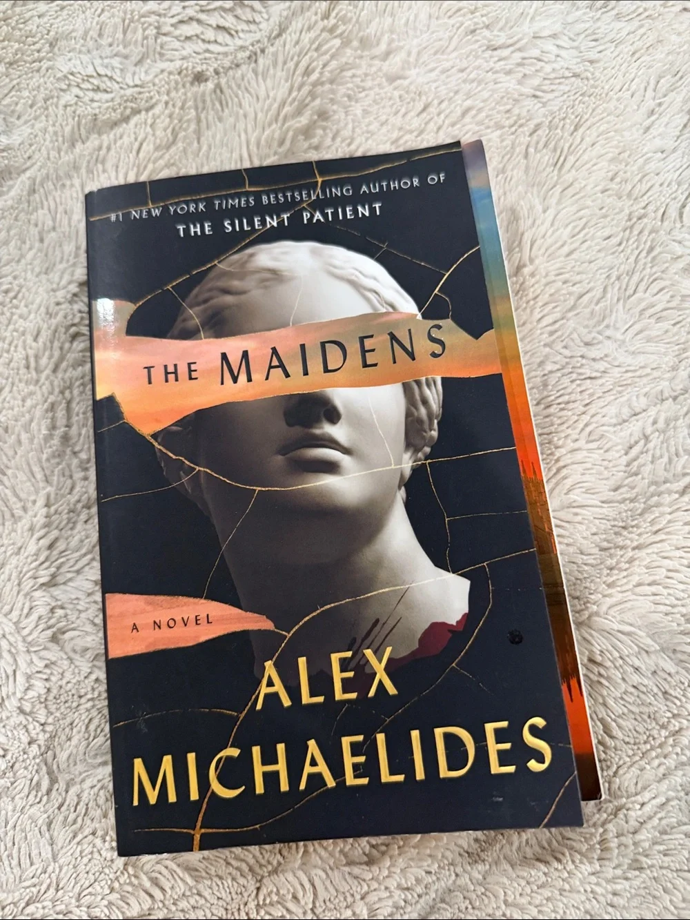 The Maidens Paperback Novel - Black and Gold Cover